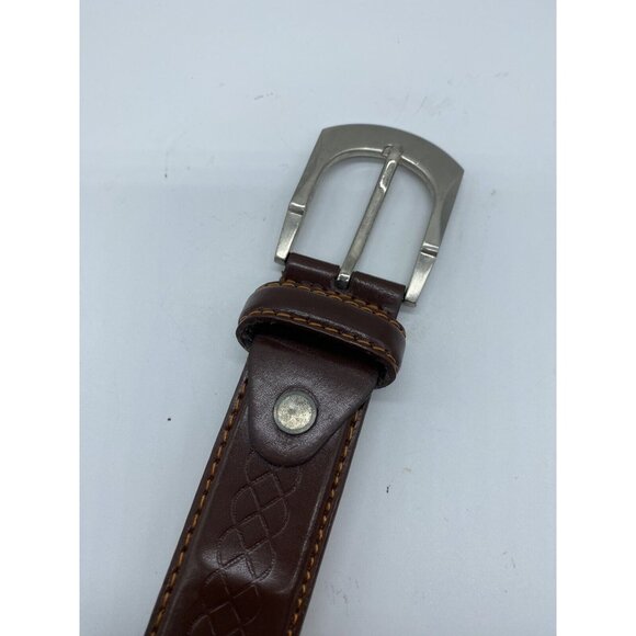 Brown Genuine Leather Belt Men's Size XL 42-44 Style 807 - Picture 6 of 9